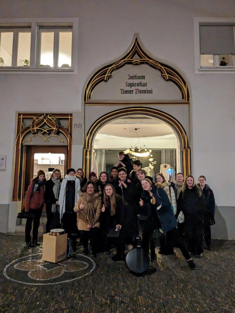 2024 01 Lender Gymnasium Musik Neujahrsempfang beim Erzbischof (3)