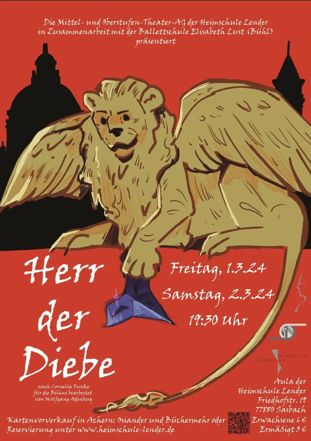2024 02 Lender Gymnasium Theater Herr der Diebe Plakat
