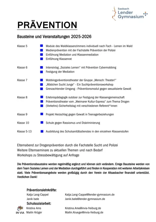 2025 26 Lender Gymnasium Prävention Bausteine