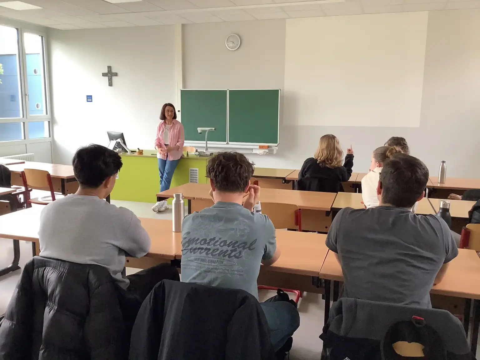 2026 04 Lender Gymnasium GK Besuch Merkel