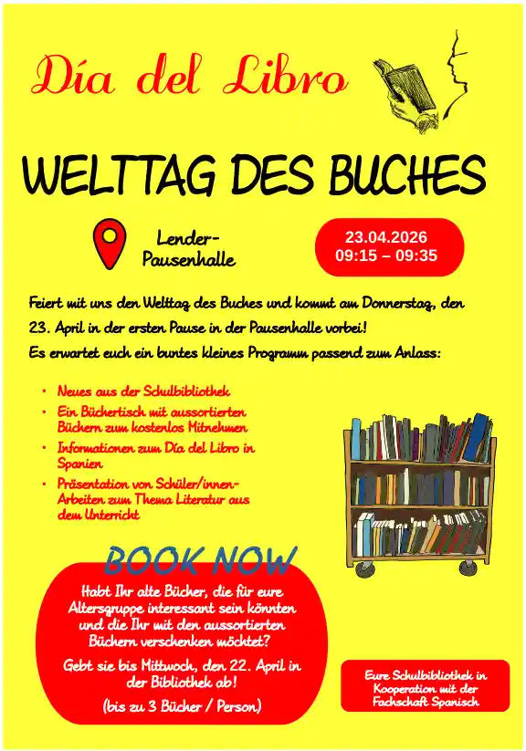 2026 04 21 Lender Gymnasium Bibliothek Welttag des Buches