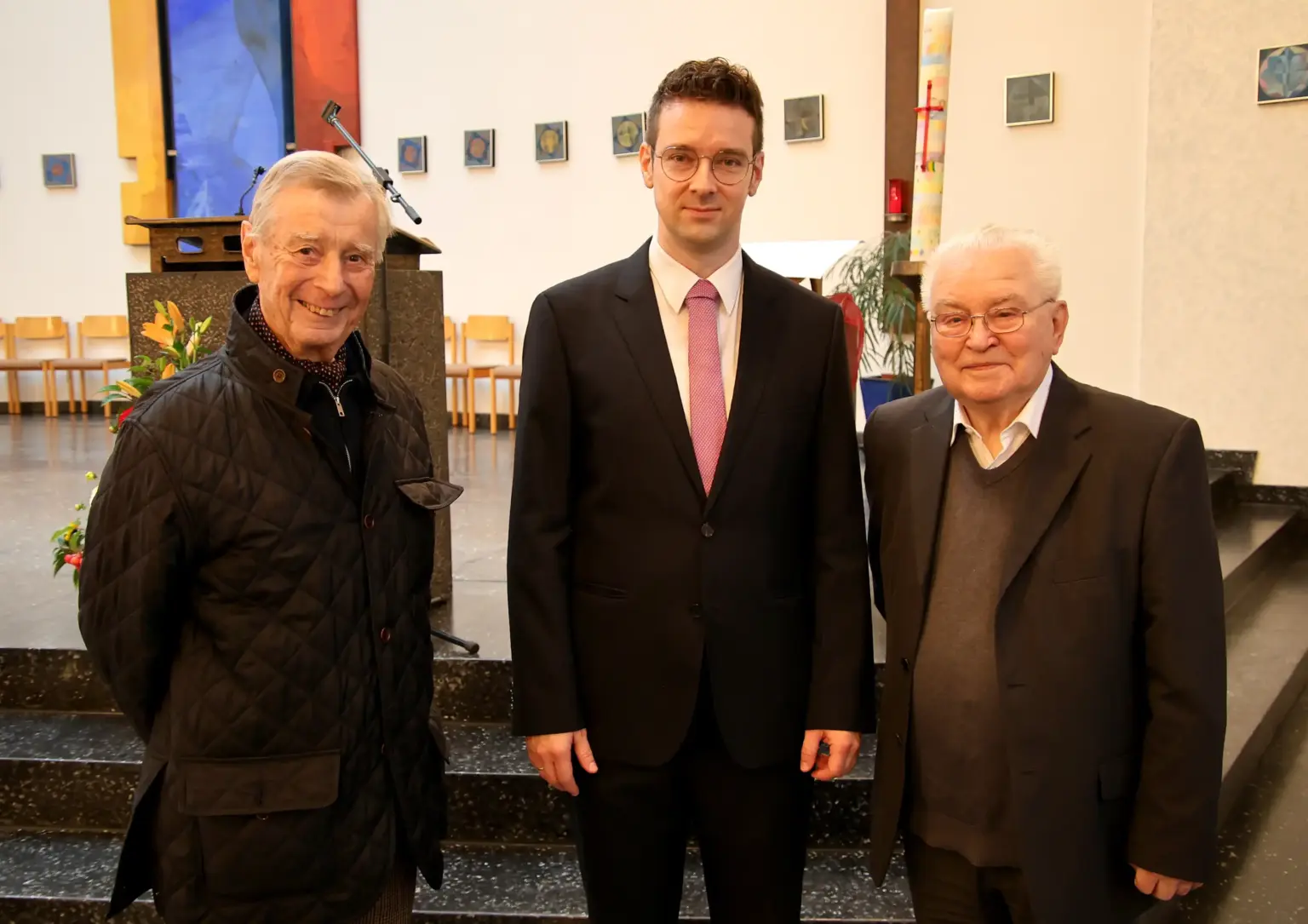 2026 10 Lender Gymnasium Altsasbacher Altsasbachertag 70er Jubilare Felix Baumann (rechts) und Hans Peter Menninger